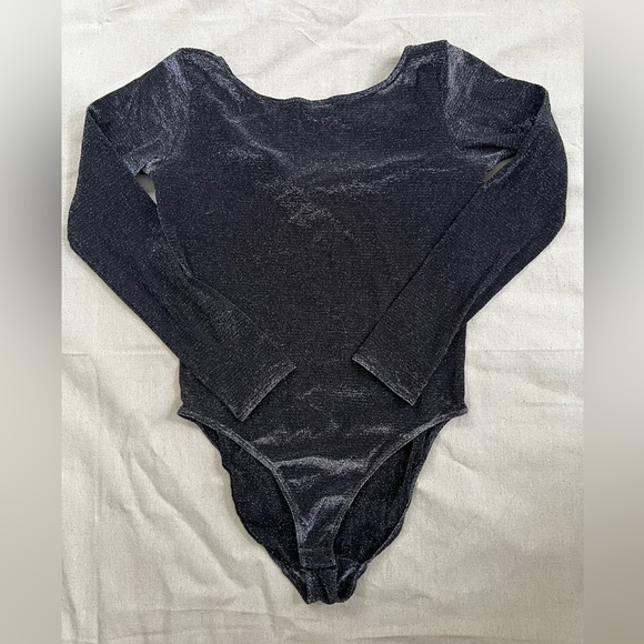 Vintage Anne Klein Metallic Bodysuit Size 10​ - Picture 2 of 5